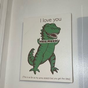 Dinosaur wall canvas